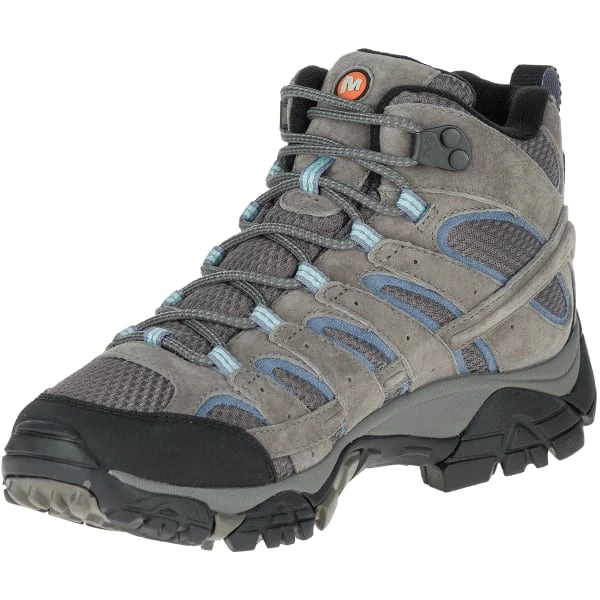 MERRELL Women's Moab 2 Mid Waterproof Hiking Boots, Granite - Image 4