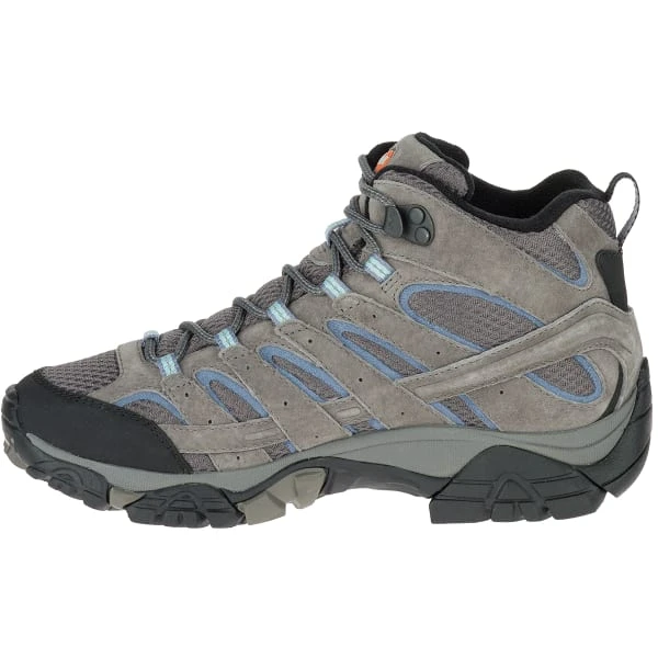 MERRELL Women's Moab 2 Mid Waterproof Hiking Boots, Granite - Image 5