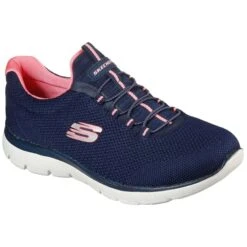 SKECHERS Women's Summits - Cool Classic Sneakers, Wide Width
