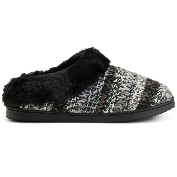 FAMOUS MAKER Women's Cora Striped Knit Clogs - Image 2